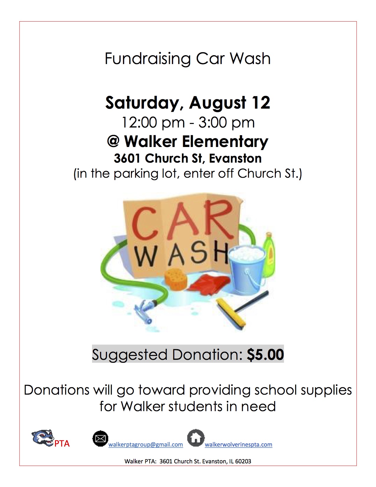 Summer 2017 Car Wash Flyer