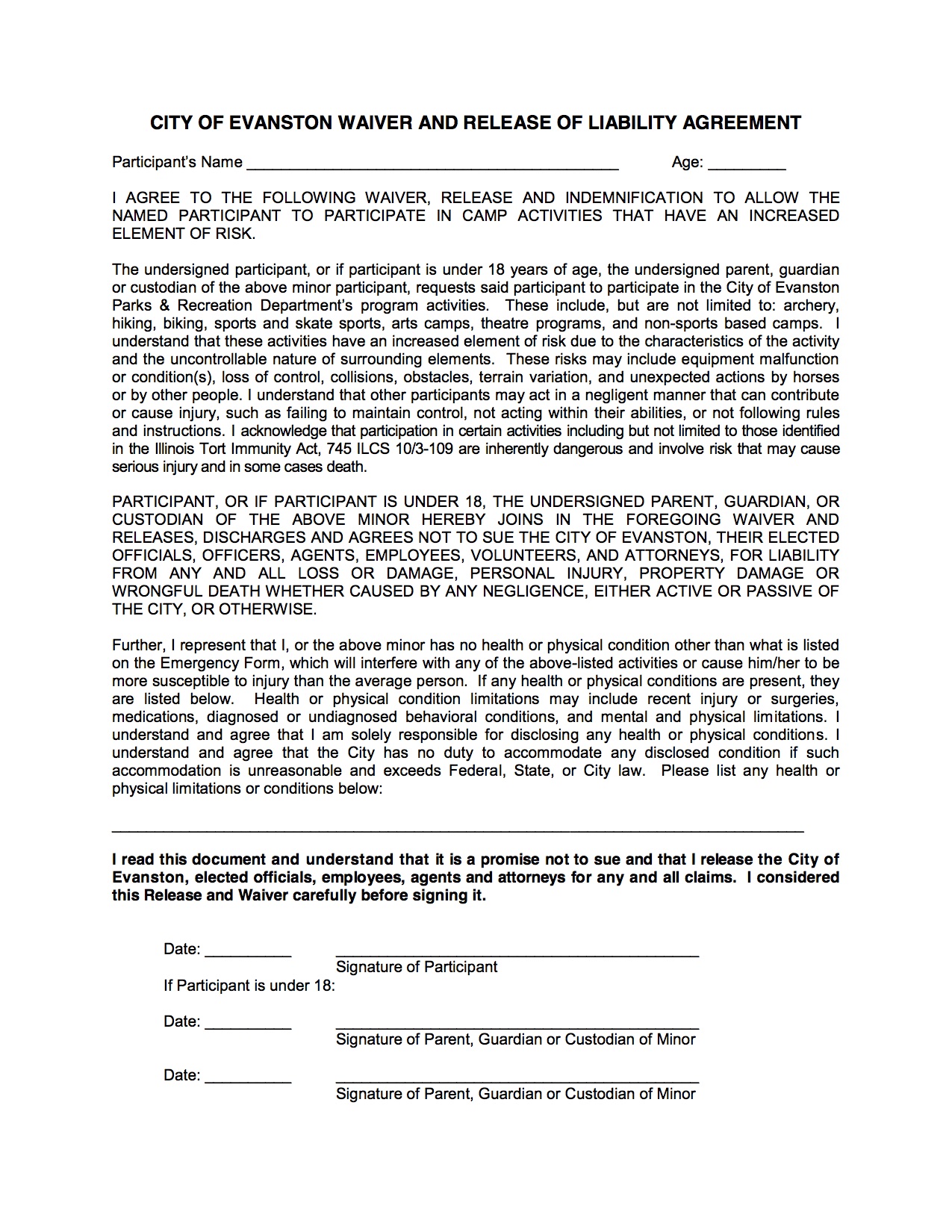 Flag FB Liability Waiver