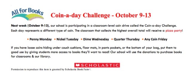 Coin Drive Bookfair One