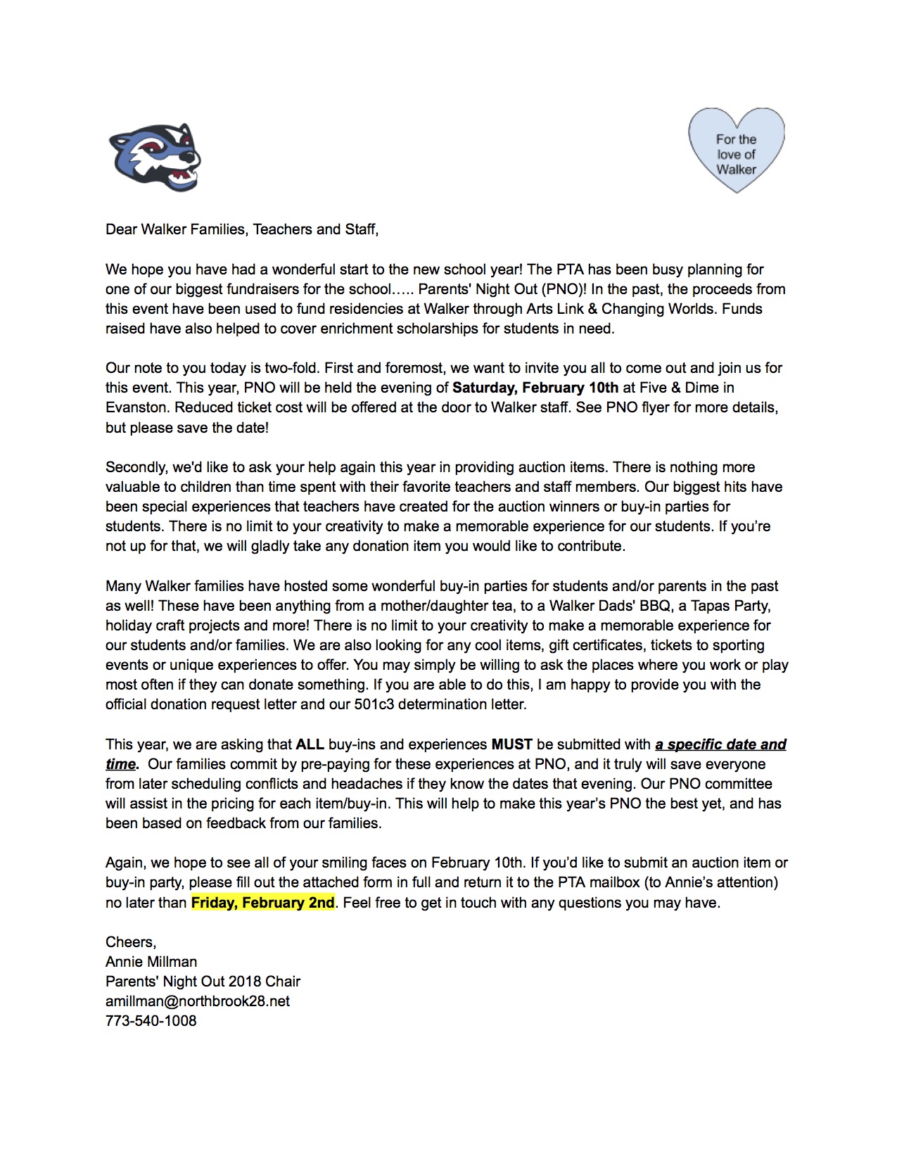 PNO-Family &amp; Teacher letter (Updated)