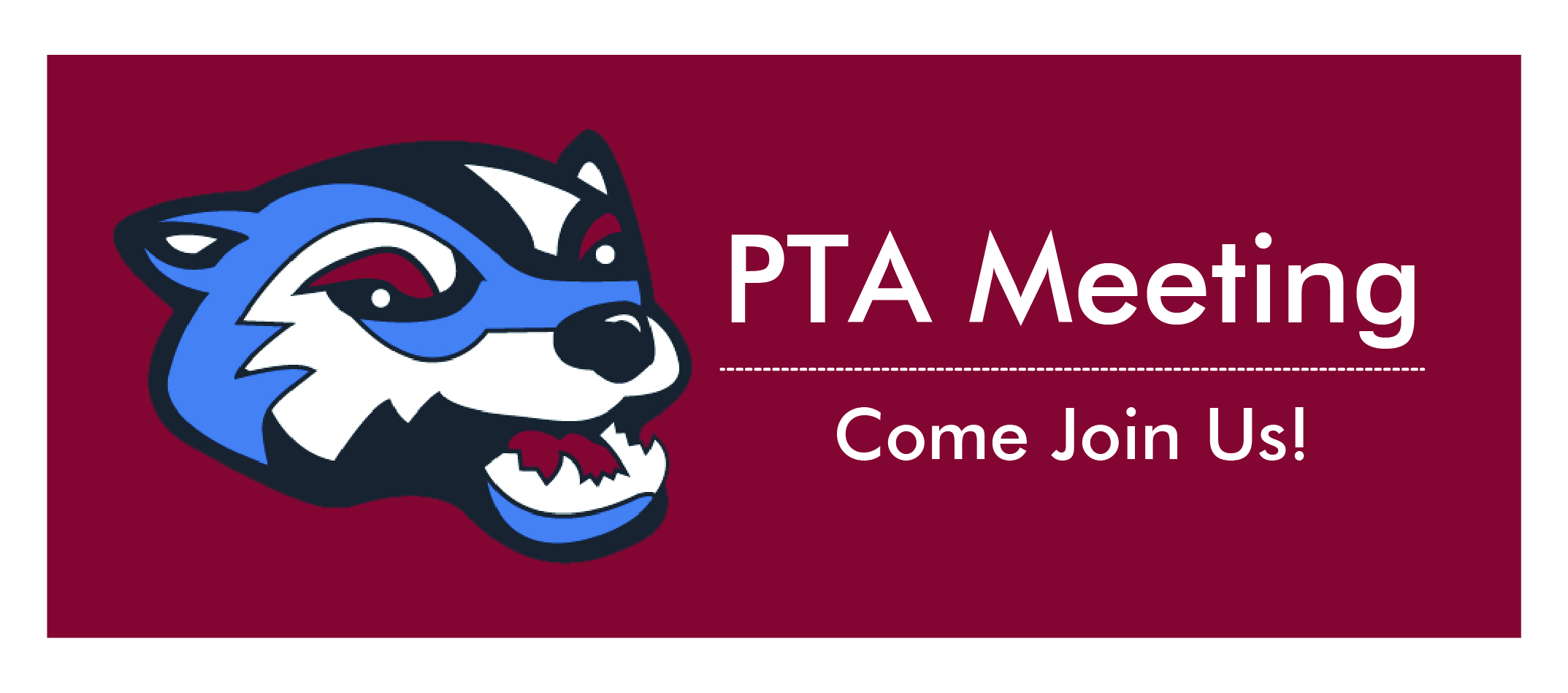 PTA Meeting Banner