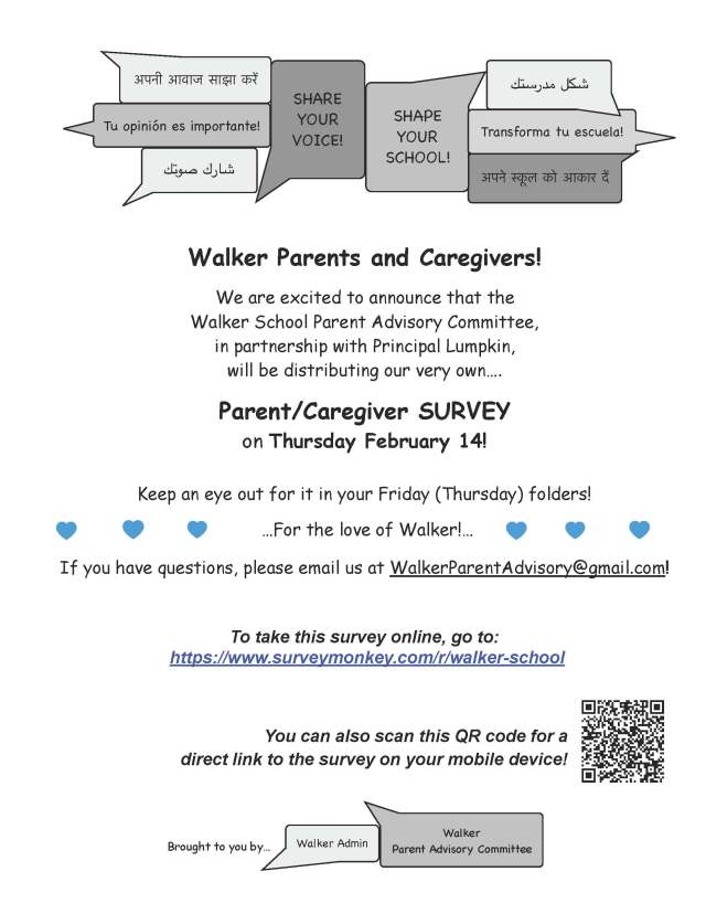 survey announcement flyer BandW