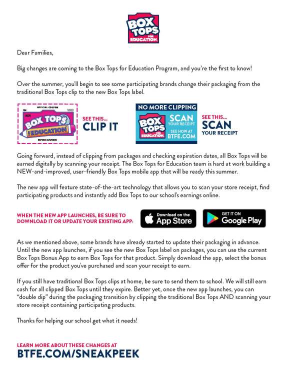 2019 Announcement_Digital BTFE_Family Letter_Page_1