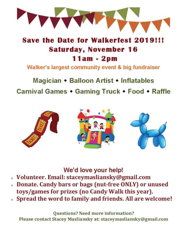 walkerfestfall2019 Save the Date