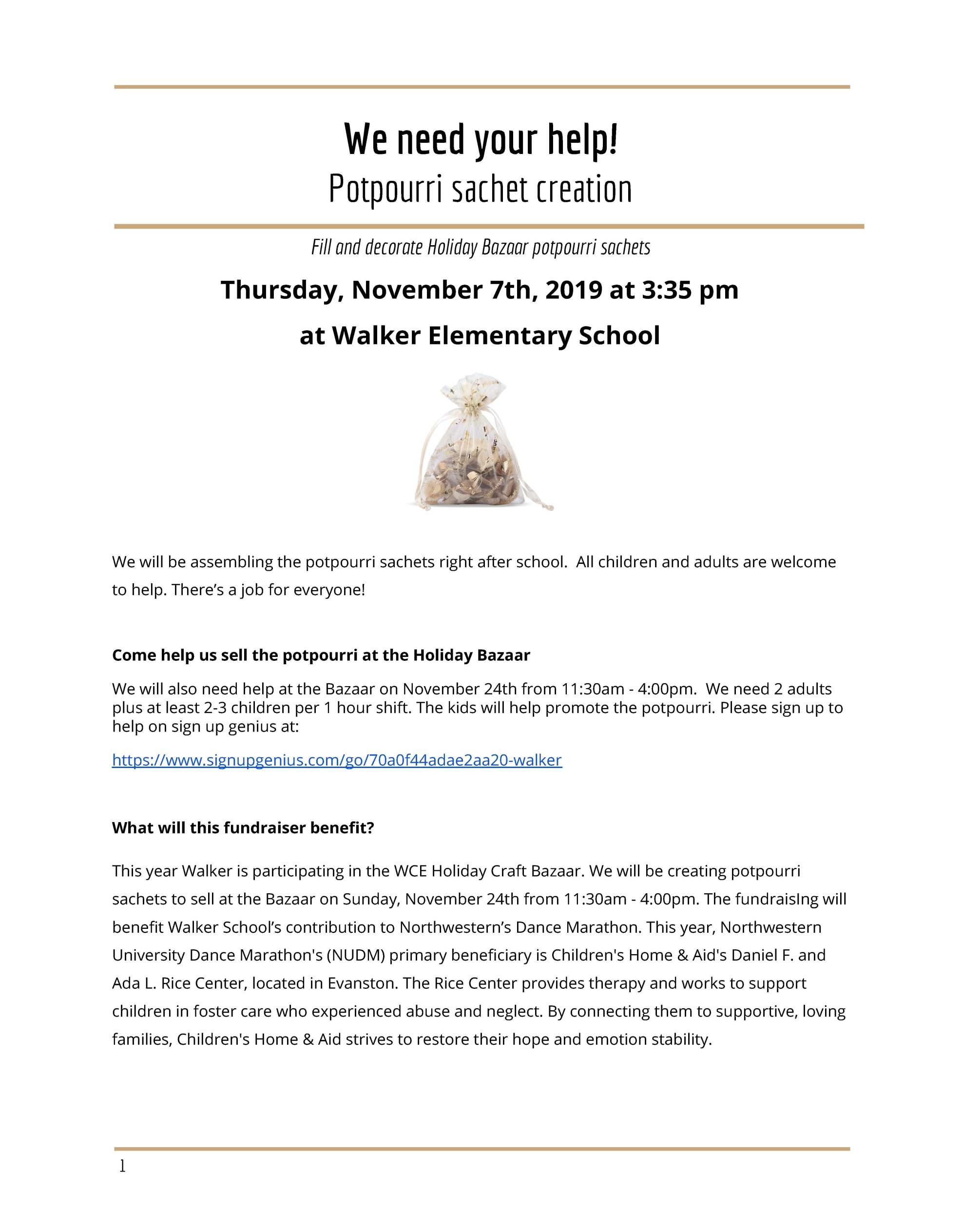 Walker craft flyer