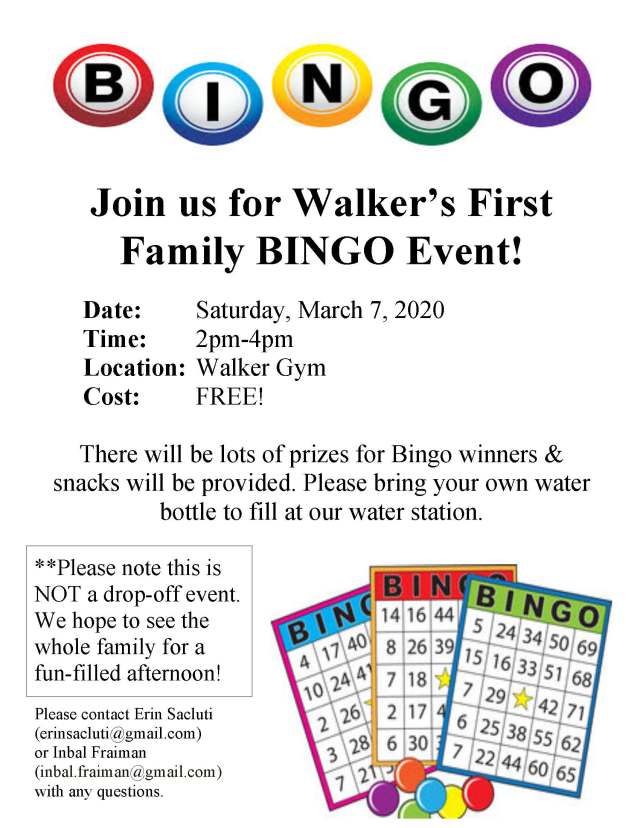 Walker Bingo Event