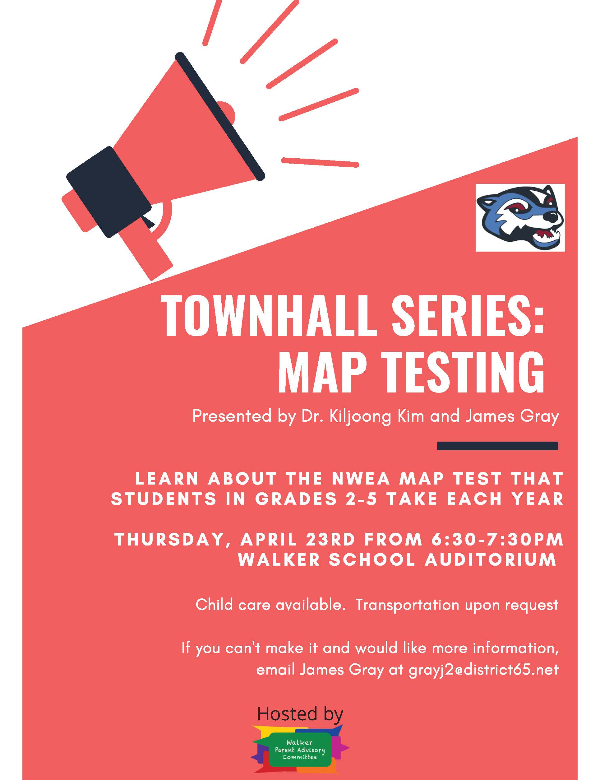 townhall flyer MAP TESTING