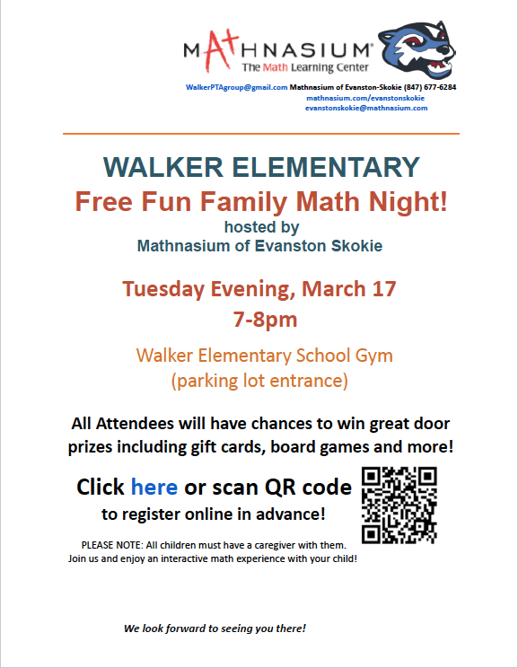Family Math Night – Tues.,&nbsp;3/24